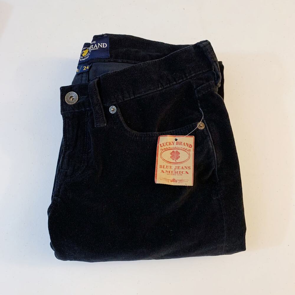 NWT Lucky Brand Velvet Skinny Jeans Size 24